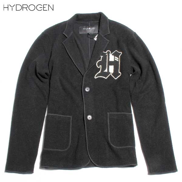 ハイドロゲン HYDROGEN メンズ アウター ジャケット ロゴ Hロゴワッペン付ウールテーラードジャケット 190716 007 DB61A【送料無料】【smtb-TK】