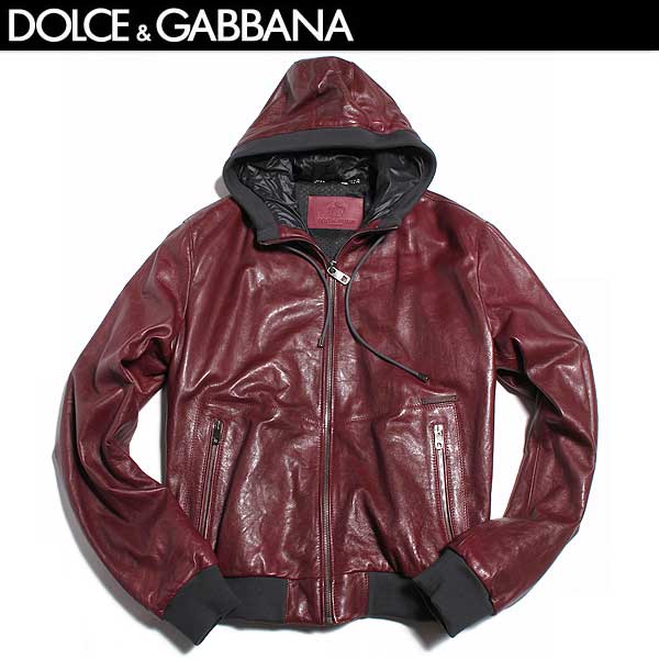 【DOLCE&GABBANA】ボンバージャケット ラムスキン ポケット付き Dolce & Gabbana ラムスキンレザーのボンバージャケット
