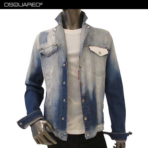 新着 関税送料込み D SQUARED2 ロゴ ジップアップ ジャケット DSQUARED2 ジップアップ デニムジャケット | ブルー | FARFETCH JP