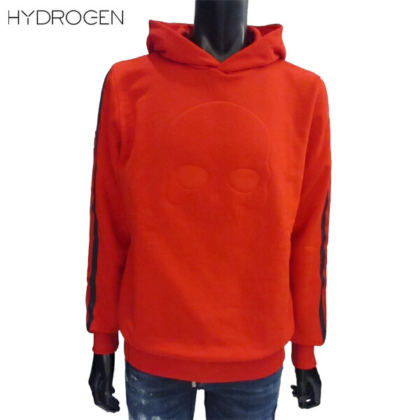 お歳暮 楽天市場 ハイドロゲン Hydrogen メンズ トップス 長袖 フーディ フロントスカル 袖ライン入りプルオーバーパーカー レッド 色違い ブルー あり 002 71a 送料無料 Smtb Tk ガッツ ブランドショップ 楽天 Advance Com Ec