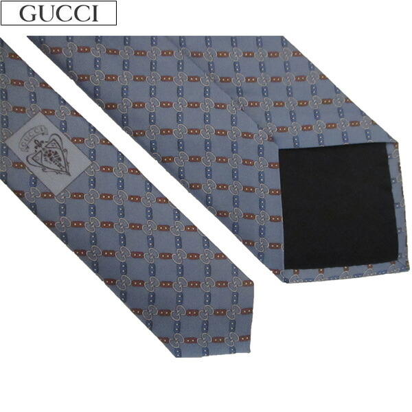 グッチ GUCCI メンズ ネクタイ ロゴ プレゼント　シルク　ブルーグレー 320381 4B0014965 GUCCI TI-A 81S (R21500)【送料無料】【smtb-TK】