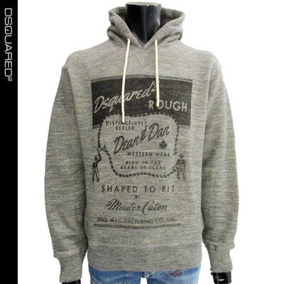 【DSQUARED2】ロゴ スローガンプリント フーディー パーカー 2色 maido-selection_303-020
