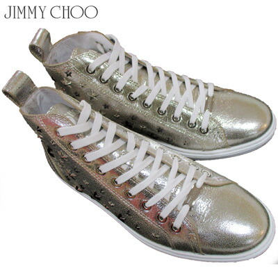 楽天市場 ジミーチュウ Jimmy Choo メンズ 靴 スニーカー ハイカット ロゴ スタッズ付きハイカットスニーカー メタリック シルバー Colt Gta Champagne 81a R1100 送料無料 Smtb Tk ガッツ ブランドショップ