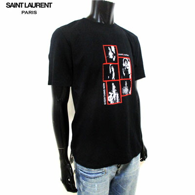 楽天市場 サンローランパリ Saint Laurent Paris メンズ Tシャツ トップス クルーネック 半袖 フォト 写真プリント ブラック 黒 Ybco2 1049 91s R 送料無料 Smtb Tk ガッツ ブランドショップ