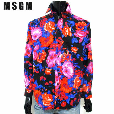 楽天市場 エムエスジーエム Msgm メンズ シャツ トップス 長袖 花柄 ピンク レッド ブルー フラワー プリント ブラック 黒 2640me12 99 91s R400 送料無料 Smtb Tk ガッツ ブランドショップ
