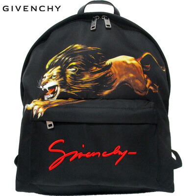 ジバンシー GIVENCHY メンズ 鞄 バッグ バックパック リュック ロゴ ユニセックス可 ライオン・手書き風GIVENCHYロゴ入りバックパック ブラック BK500F K0GW 960 91S (R151000)【送料無料】【smtb-TK】