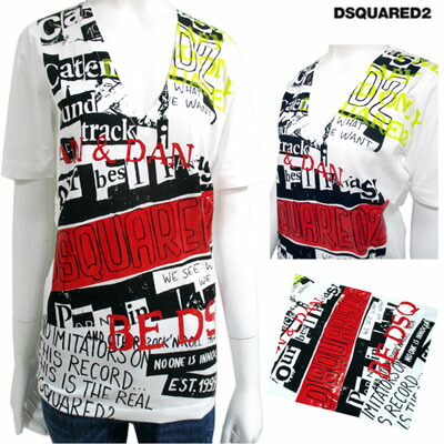 DSQUARED2 ディースクエアード Tシャツ ICON DARLING MINI FIT S80GC0064 S24668 レディース 半袖 カットソー ロゴT 刺繍 カラー2色 DSQUARED2 ディースクエアード Tシャツ ICON DARLING MINI FIT