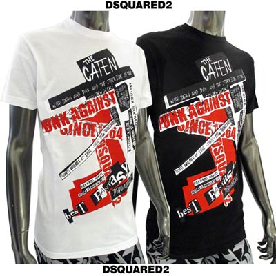 楽天市場 ディースクエアード Dsquared2 メンズ トップス Tシャツ 半袖 ロゴ 2color マルチプリント グラフィティープリントtシャツ 白 黒 Gd0742 S 100 900 Gb91s R380 送料無料 Smtb Tk ガッツ ブランドショップ