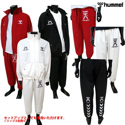 ヒュンメル hummel メンズ パンツ ボトムス ロゴ roar gunsコラボ 3color セットアップ着用可(トップス別売り)ロゴプリント入りナイロンパンツ 白/赤/黒 HSB-940R SN10/SN40/SN90 (R14300) 91A【送料無料】 【smtb-TK】｜ガッツ ブランドショップ