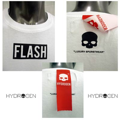 楽天市場 ハイドロゲン Hydrogen メンズ トップス ロンt 長袖 ロゴ 2color Flashロゴ サンダーロゴ入りロングtシャツ 白 黒 001 007 R240 91a 送料無料 Smtb Tk ガッツ ブランドショップ