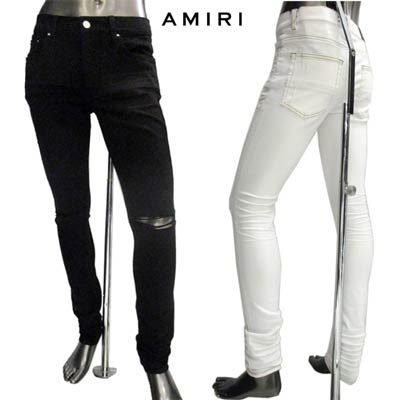 楽天市場 アミリ Amiri メンズ パンツ ボトムス スキニーパンツ 2color ダメージ クラッシュ加工スキニーパンツ 白 黒 Y0msd White Black R R R Gb02s 年春夏新作 送料無料 Smtb Tk ガッツ ブランドショップ
