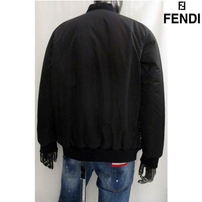 【楽天市場】【完売】フェンディ FENDI メンズ アウター ジャケット ロゴ 2color ネット・メッシュ加工・FF総柄入りボンバー