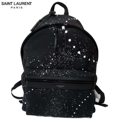 楽天市場 サンローランパリ Saint Laurent Paris メンズ バックパック ユニセックス可 前面ポケット部分 刻印プレートロゴ付きペイント柄リュックサック ブラック 黒 Hzr2u 1070 R 02s 年春夏新作 送料無料 Smtb Tk ガッツ ブランドショップ