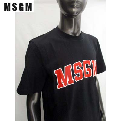 【楽天市場】エムエスジーエム MSGM メンズ トップス Tシャツ 半袖 ロゴ 2color MSGMアーチロゴプリントTシャツ 白/黒