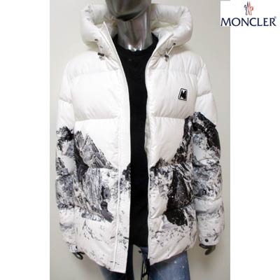 楽天市場 モンクレール Moncler メンズ アウター ダウン ジャケット ロゴ Chaberton Moncler ラバーロゴ スノーマウンテン転写プリント フード付きダウンジャケット 白 1a 54all 998 R 02a 年秋冬新作 送料無料 Smtb Tk ガッツ ブランドショップ