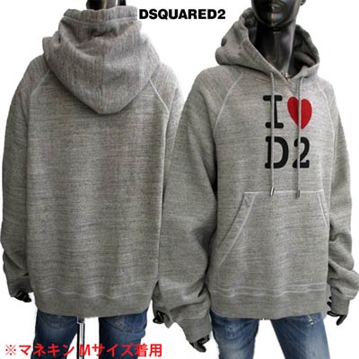 パーカー ロゴプリント付きパーカー D2 Ilove ロゴ フーディー パーカー トップス レディース Dsquared2 ディースクエアード グレー Smtb Tk 年春夏新作 送料無料 02s R 858m S S75gu0275 有名なブランド