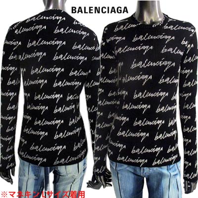 バレンシアガ BALENCIAGA レディース トップス ロンT ロゴ レーヨン