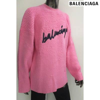 楽天市場 バレンシアガ Balenciaga メンズ トップス ニット セーター ロゴ ユニセックス可 フロントbalnciagaロゴ刺繍 オーバーサイズニット ピンク T31 5630 R 02a 年秋冬新作 送料無料 Smtb Tk ガッツ ブランドショップ