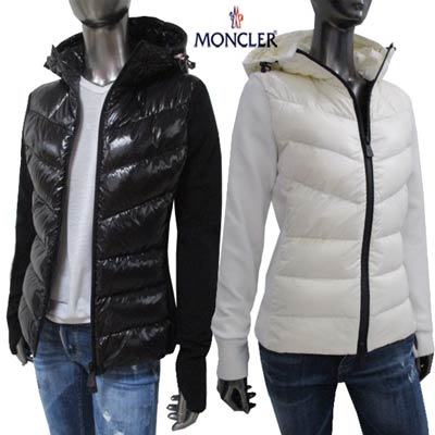 楽天市場】モンクレール MONCLER レディース アウター ダウン ジャケット フード部分・裾部分ダウン切り替えし・スウェット生地ジップジャケット  ホワイト 8486900 80449 034 61A (R103032)【送料無料】【smtb-TK】 : ガッツ ブランドショップ