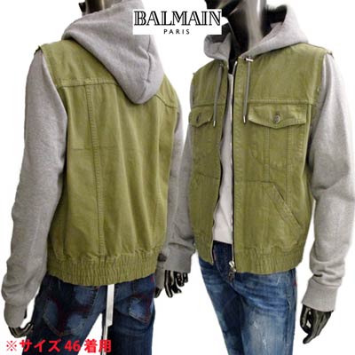 楽天市場】バルマン BALMAIN メンズ トップス パーカー フーディ