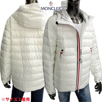 全国組立設置無料 モンクレール Moncler メンズ アウター ジャケット ダウン ロゴ Blesle フード裏シルバー ジップ部分トリコロールライン ロゴ刻印ジップ付きダウンジャケット 白 1b 650 032 R 121 21年春夏 Smtb Tk ガッツ ブランドショップ