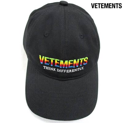 国内外の人気 ヴェトモン Vetements メンズ 小物 帽子 キャップ ロゴ ユニセックス可 Vetementsレインボーロゴ刺繍付キャップ ブラック Ve51ca400b 1052 Black R 121 21年春夏 Smtb Tk ガッツ ブランドショップ 上等な Panyileukan Bandung Go Id