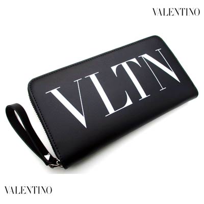 ヴァレンティノ VALENTINO メンズ 小物 紙入れ ウォレット ロゴタイプ ユニ一発やる可 VLTNロゴプリント・バックロゴ目じるし付き添い人ロングウォレット 黒いこと バレンチノ ヴァレンチノ VY2P0570 VY0P0570 LVN 0NO (R67100/R64900/R91300)  121 春夏【貨物輸送無料】 【smtb-TK】