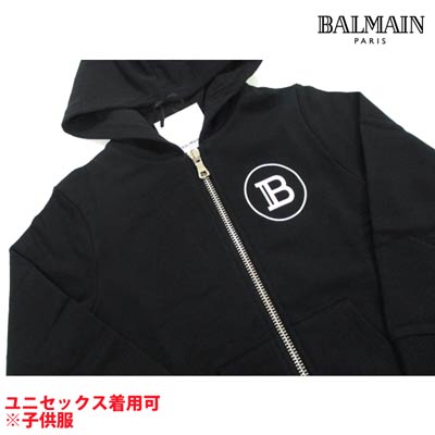 最安値 バルマン Balmain メンズ キッズ 子供服 トップス パーカー ロゴ 男児 女児着用可 ジップロゴ刻印 チェスト部分bロゴ バックbalmainロゴプリント付ジップパーカー 6m4750 Mx270 930 R 121 21年春夏 Smtb Tk ガッツ ブランドショップ 最新