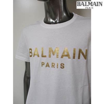 バルマン BALMAIN メンズ トップス Tシャツ 半袖 ロゴ 2color フロント