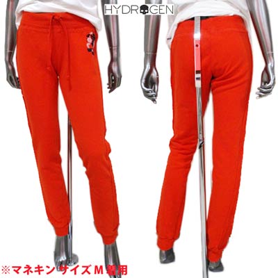 ハイドロゲン HYDROGEN レディース パンツ ボトムス ロゴ フラワースカルロゴワッペン付きカモ柄スウェットパンツ オレンジ 0B5102 ORANGE (R18400) DB12S 【送料無料】 【smtb-TK】