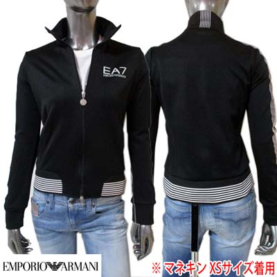 アルマーニ EMPORIO ARMANI レディース アウター 上衣 用だんす構成成分EA7ロゴタイプ・のど首/捩り構成成分生産ライン付き添い人貨物自動車上衣 黒いこと 284051 9W210 00020 (R32800)  9A 【貨物輸送無料】 【smtb-TK】