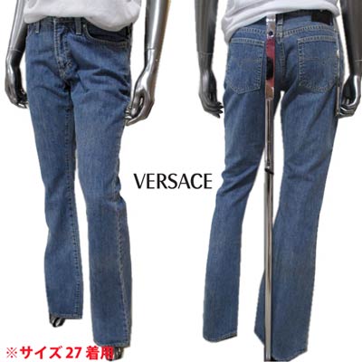 VERSACE JEANS COUTURE ブルーフレアジーンズ Flared Jeans Blue | VERSACE CA