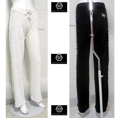 楽天市場 フィリッププレイン Philipp Plein レディース ボトムス パンツ ジョガーパンツ ロゴ 2color サイドビジュー付き ロゴプレート付ジョガーパンツ 白 黒 Cw3507 01 02 R900 13s 送料無料 Smtb Tk ガッツ ブランドショップ