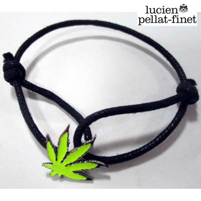 ルシアンペラフィネ lucien pellat-finet メンズ 小物 付属品 腕輪 ユニ一発やる可 ロゴヘンプモチーフブレスレット 黄味がかった 色食い違い(橙・緑)あり NC33 YELLOW (R29800) 【貨物輸送無料】【smtb-tk】 GB11S