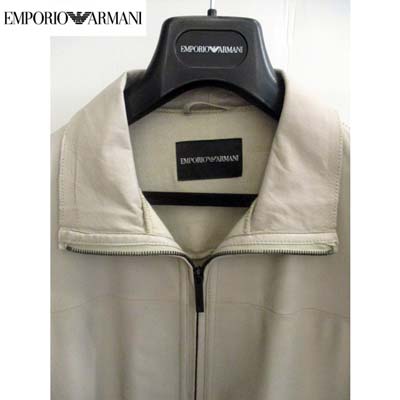 新しい到着 楽天市場 エンポリオアルマーニ Emporio Armani メンズ アウター レザージャケット ジップ部分イーグルロゴ付きラムスキンジャケット ベージュ L1b17p L1p24 108 R 送料無料 楽ギフ 包装 Smtb Tk 13s ガッツ ブランドショップ 高質で