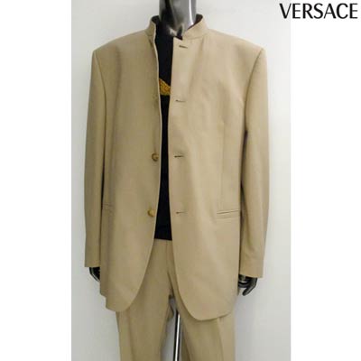 柔らかい 楽天市場 ヴェルサーチ Versace メンズ アウター スーツ セットアップ ロゴ ノーカラー シンプルデザインセットアップスーツ ベージュ ブラウン 28sfk3 6x101 R 03a 送料無料 Smtb Tk ガッツ ブランドショップ 気質アップ Micoresolutions Com