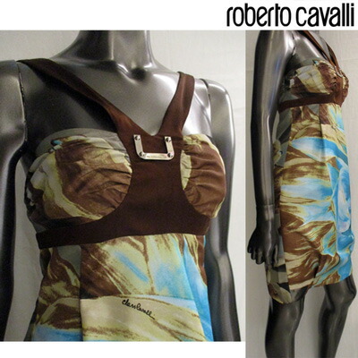 クラスロベルトカバリ Class Roberto Cavalli レディース トップス 着物 ワンピース ニー上面身長ワンピース とぼしブルー 赤銅 水色 お茶 10p Cd 391 V02 Vestito 貨物輸送無料 Smtb Tk Komma Duesseldorf De