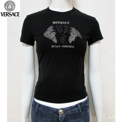 美品 ヴェルサーチ VERSACE Tシャツ 半袖 サイケ柄 38 楽天市場】ヴェルサーチ VERSACE レディース トップス Tシャツ