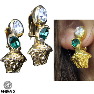 ヴェルサーチ メデューサデザインイヤリング レディース アクセサリー VERSACE ゴールド 金色 Hil-105 (R25800)【smtb-tk】【送料無料】