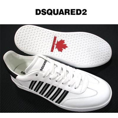 楽天市場 ディースクエアード Dsquared2 メンズ 靴 シューズ スニーカー ロゴ ソール サイド両側 裏側dsquared2ロゴ かかと部分カナダロゴ付きローカットスニーカー Snm0181 M072 R 122 21年秋冬新作 送料無料 Smtb Tk ガッツ ブランドショップ