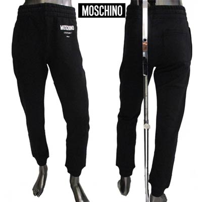 モスキーノ MOSCHINO メンズ パンツ ボトムス スウェットパンツ トラックパンツ ロゴ MOSCHINOロゴ入りスウェットパンツ ブラック A0307 5227 1555 (R53900) 122 秋冬【送料無料】 【smtb-TK】｜ガッツ ブランドショップ
