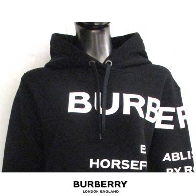ループバッ】 BURBERRY - BURBERRY フーディー 8040767 ブラック