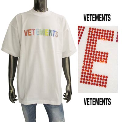 VETEMENTS ヴェトモン Tシャツ・カットソー 白 L 2026823S0015 VETEMENTS（ヴェトモン）Tシャツ・カットソー 白 サイズ:L