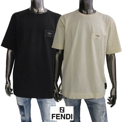 激安ブランド フェンディ FENDI メンズ トップス Tシャツ 半袖 2color