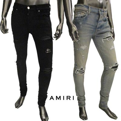 楽天市場】アミリ AMIRI メンズ パンツ ボトムス デニム ダメージ加工・ロゴプレート入りデニムパンツ ブルー 青 Y0M01399SD SKY  INDIGO (R176000/R179000) GB02S 春夏 【送料無料】 【smtb-TK】 : ガッツ ブランドショップ