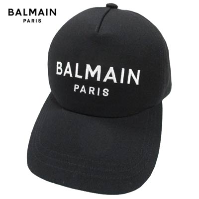 【BALMAIN】ロゴ エンブロイダリー カーブピーク キャップ セール】'LOGO' EMBROIDERY CAP - ロゴエンブロイダリーキャップ