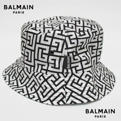 バルマン BALMAIN メンズ ハット XH0XB001 バケットハット ブラック