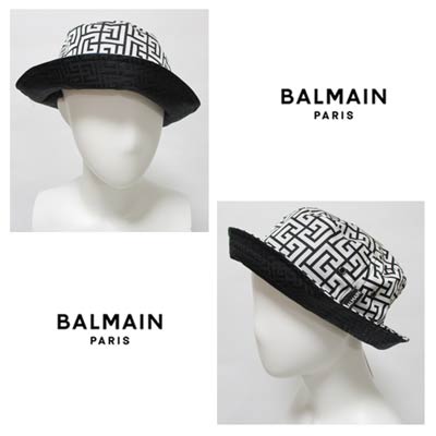 バルマン BALMAIN メンズ ハット XH0XB001 バケットハット ブラック