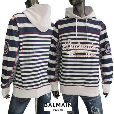 希少【BALMAIN】バルマン ヴィンテージ エンブレム パーカー 楽天市場】バルマン BALMAIN メンズ トップス パーカー フーディ