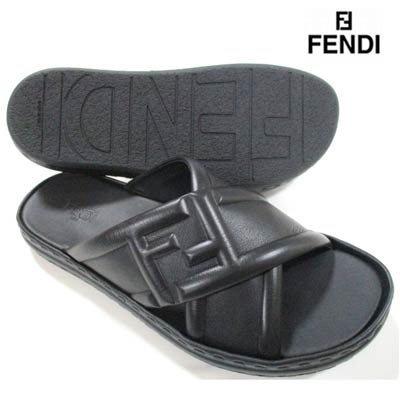 フェンディ FENDI メンズ AHI3 F0QA1 ブラック 7X1501 サンダル 221